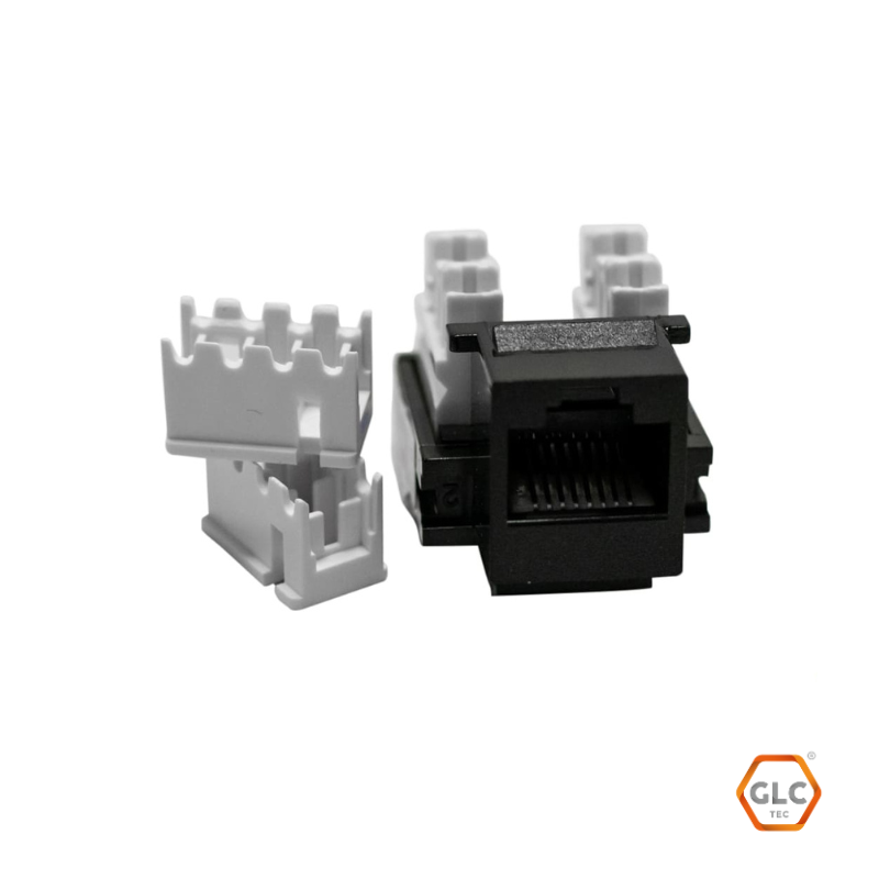 Jack Rj45  110 Idc,A/B, Negro