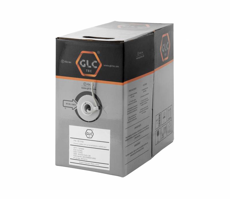Cable Utp Cat 5E Interior X 305Mts Glc Conductor And Jacket Fluke 70Mts