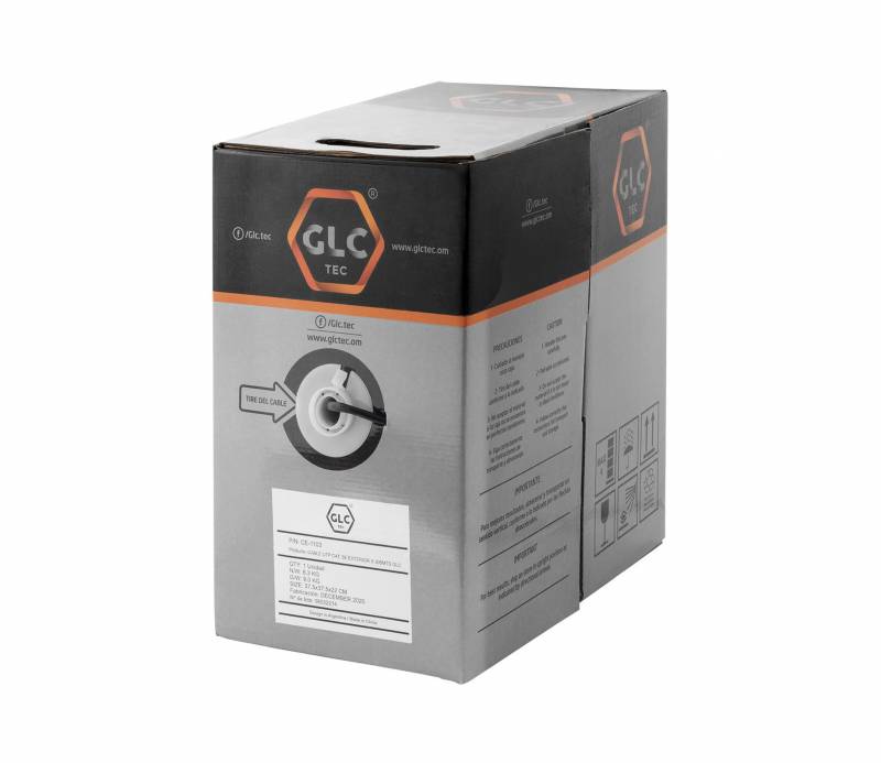 Cable Utp Cat. 5E Exterior X 305Mts Glc New Material (Conductor And Jacket) Fluke 70Mts