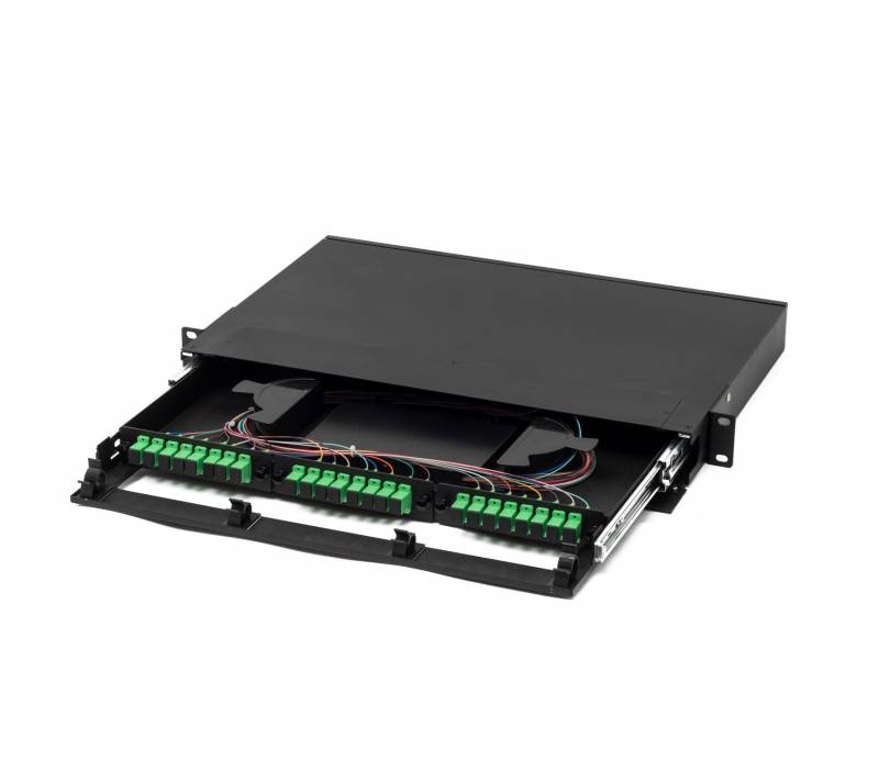 Bandeja Fo C/ Adaptador Sc/Apc Y Pigtail Scapc X24  C/Tapa De Acrilico