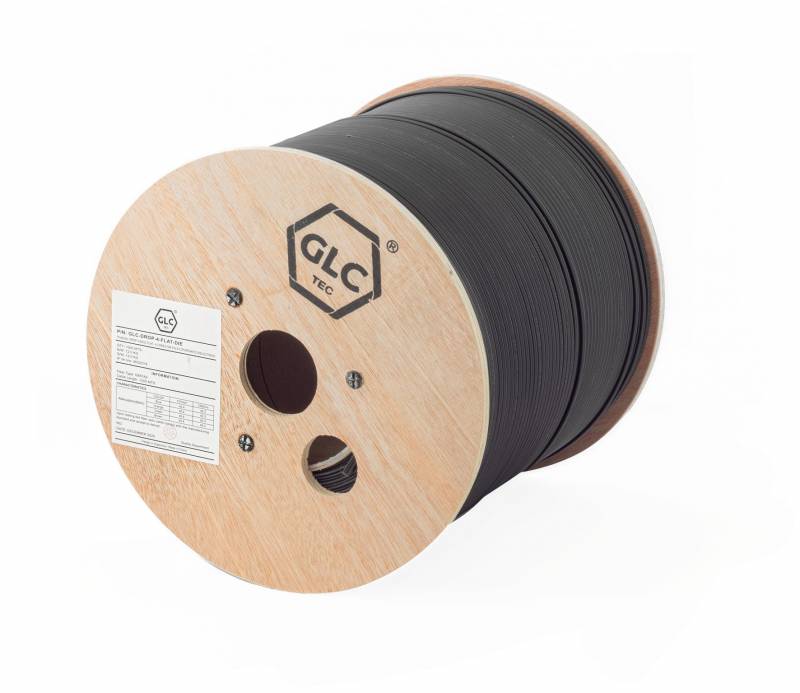 Drop Cable Flat 8 Cores Sm Fig.8 C/Portante Acero X2000Mts